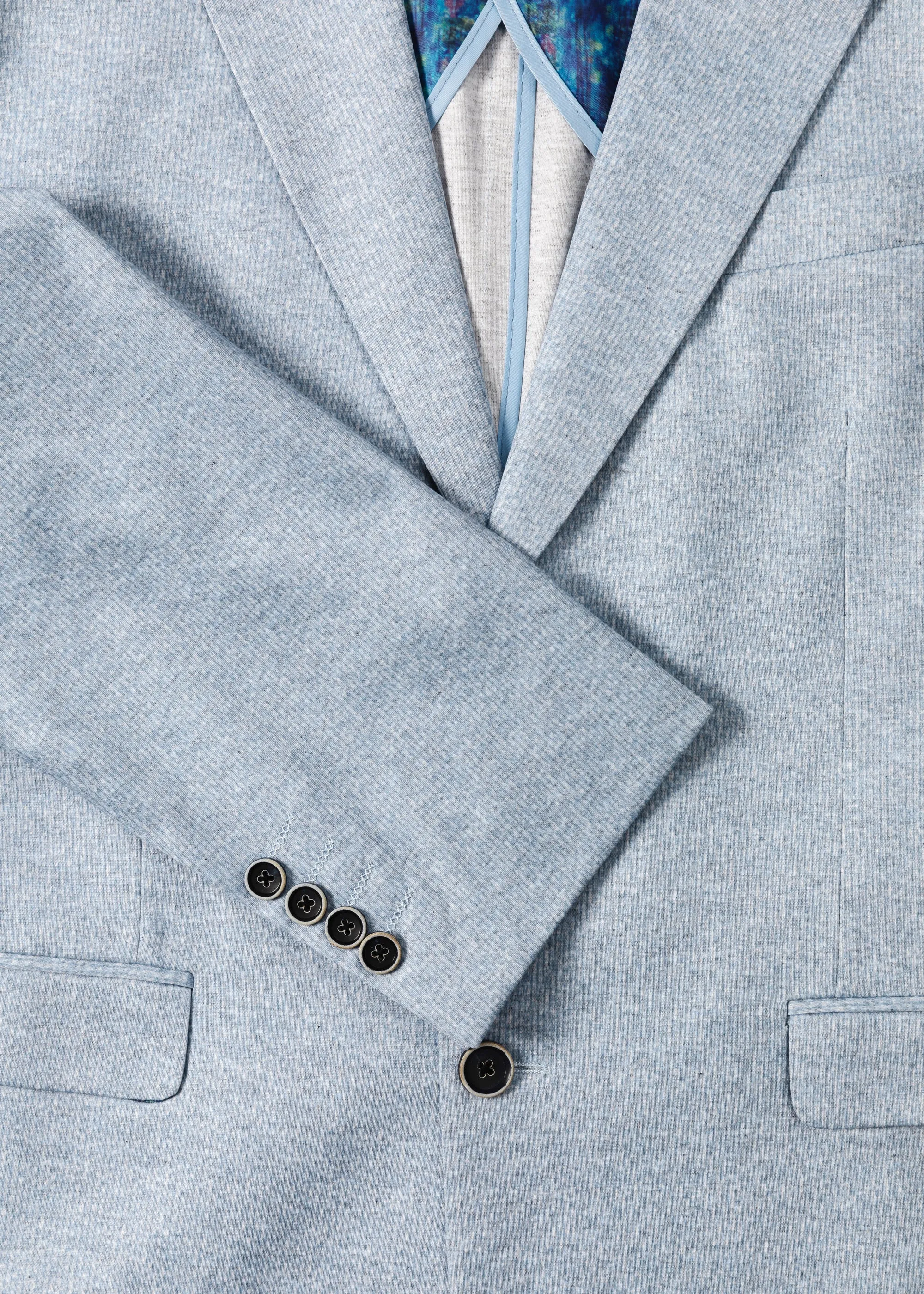 1 Like No Other Light Blue Stretch Blazer