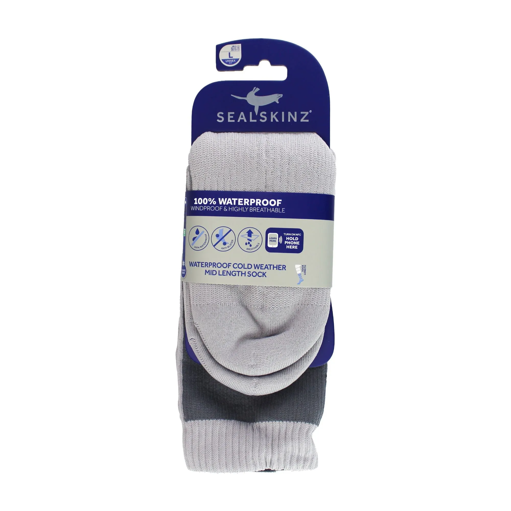 1 Pack Mens Waterproof Cold Weather Mid Socks