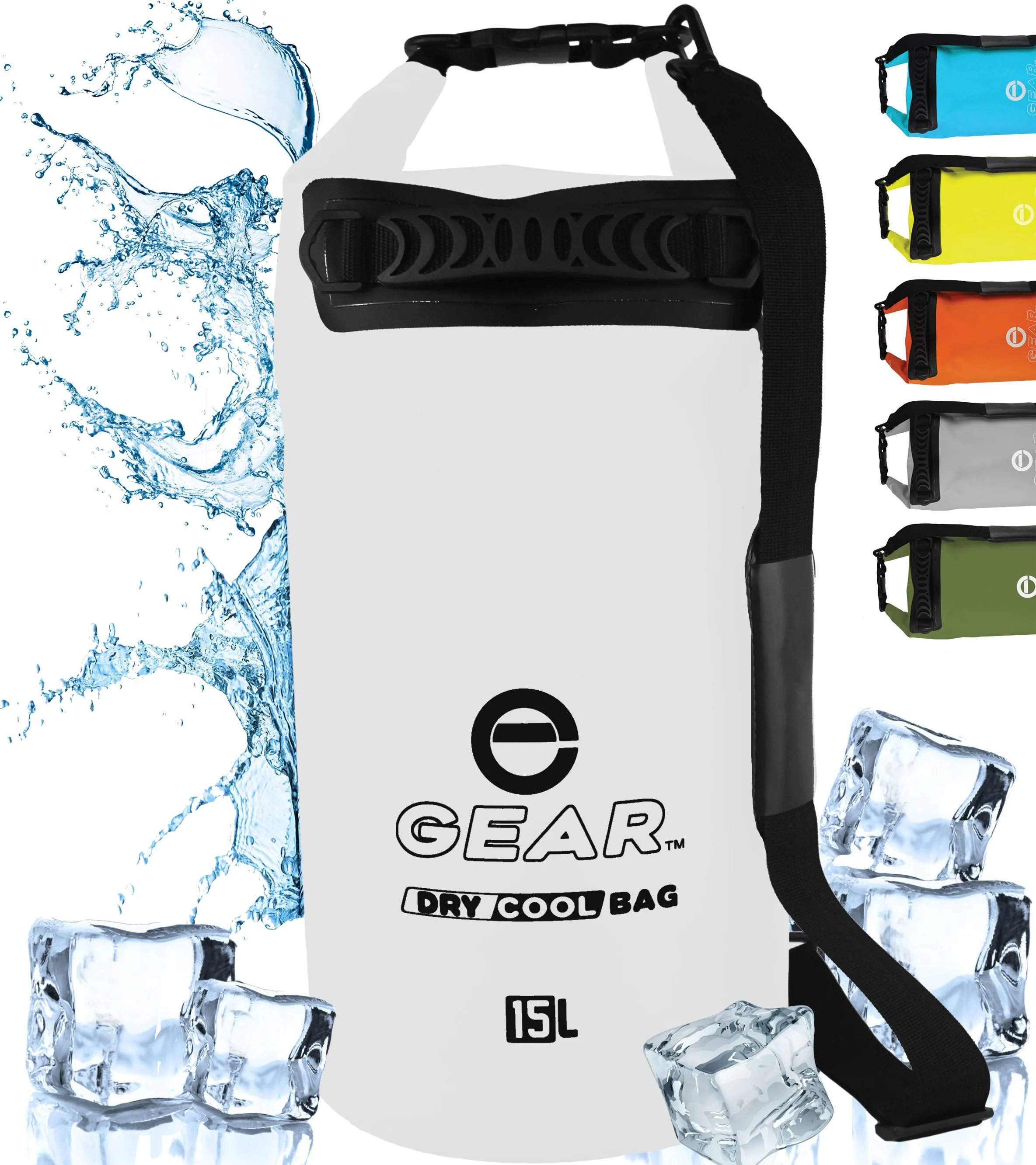 15L - Enthusiast Gear Roll Top Insulated Backpack Cooler Dry Bag – Perfect for Kayaking Fishing Beach Hiking - 15L