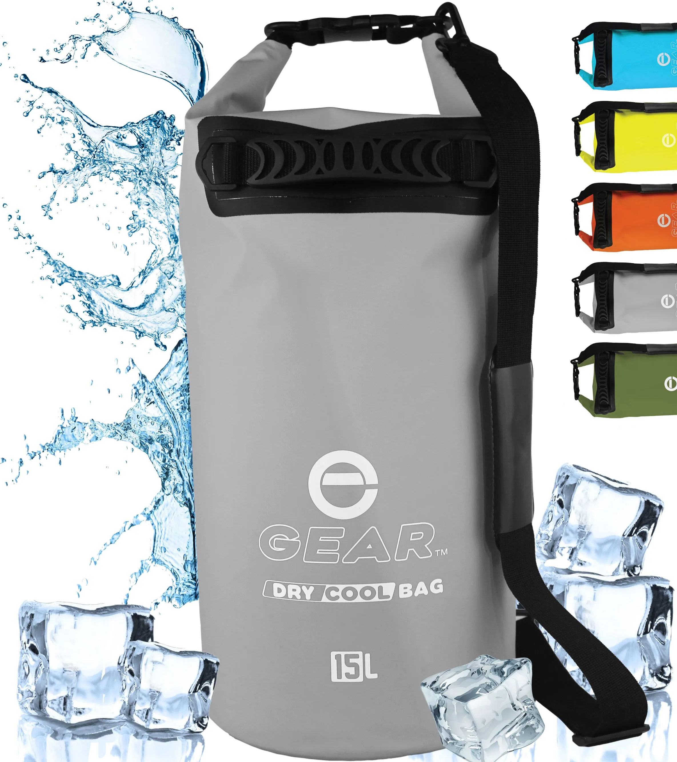 15L - Enthusiast Gear Roll Top Insulated Backpack Cooler Dry Bag – Perfect for Kayaking Fishing Beach Hiking - 15L