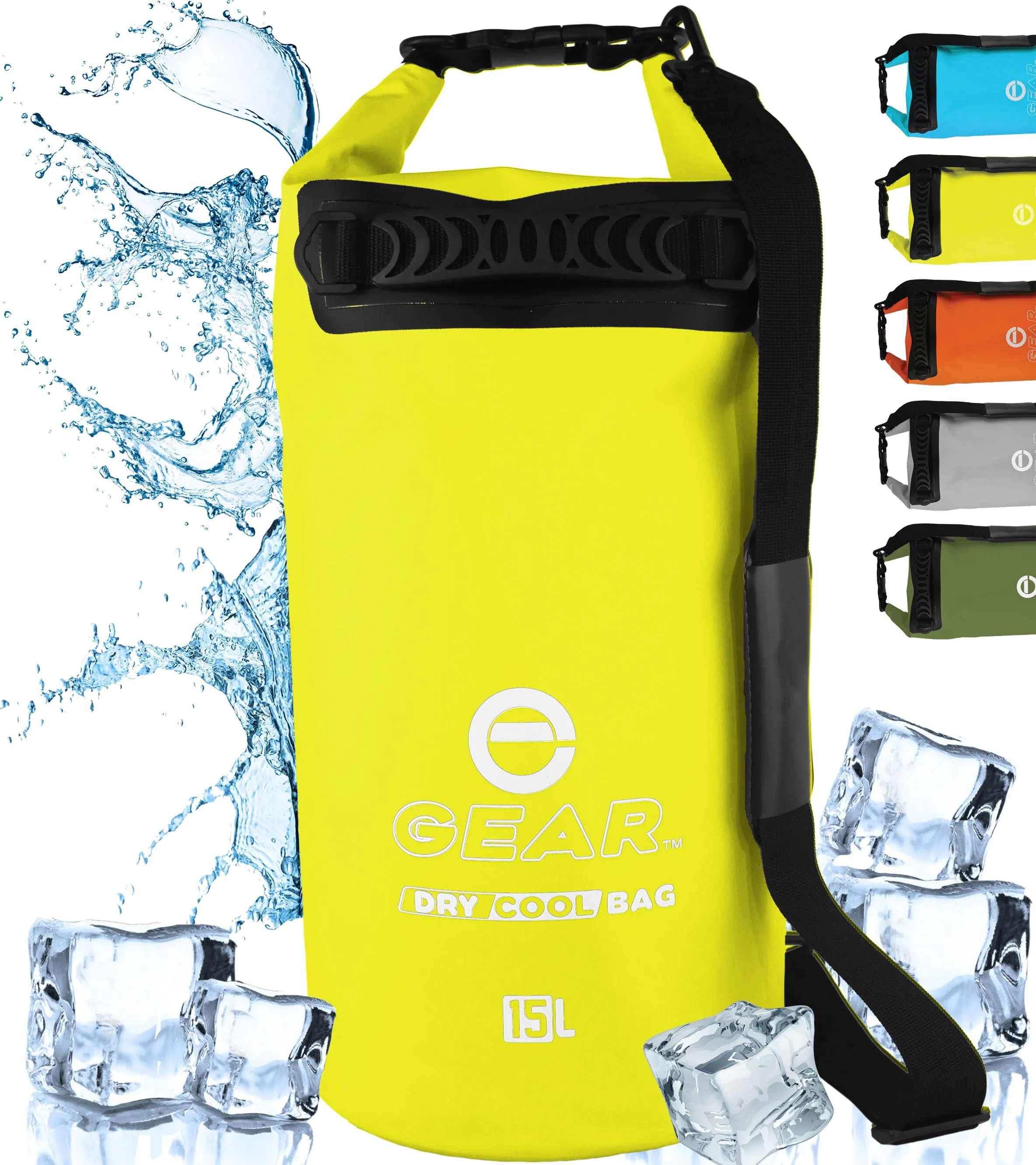 15L - Enthusiast Gear Roll Top Insulated Backpack Cooler Dry Bag – Perfect for Kayaking Fishing Beach Hiking - 15L