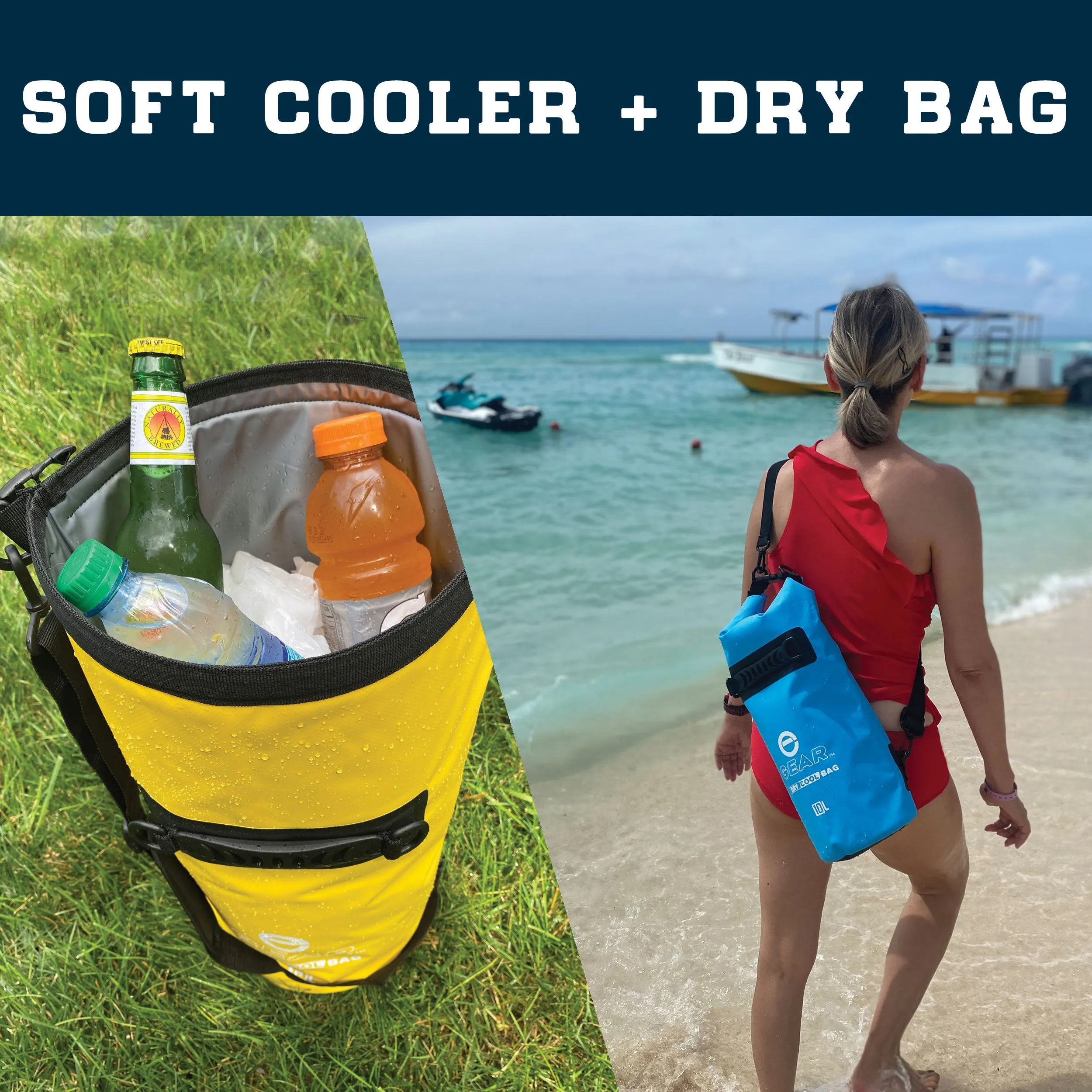 15L - Enthusiast Gear Roll Top Insulated Backpack Cooler Dry Bag – Perfect for Kayaking Fishing Beach Hiking - 15L