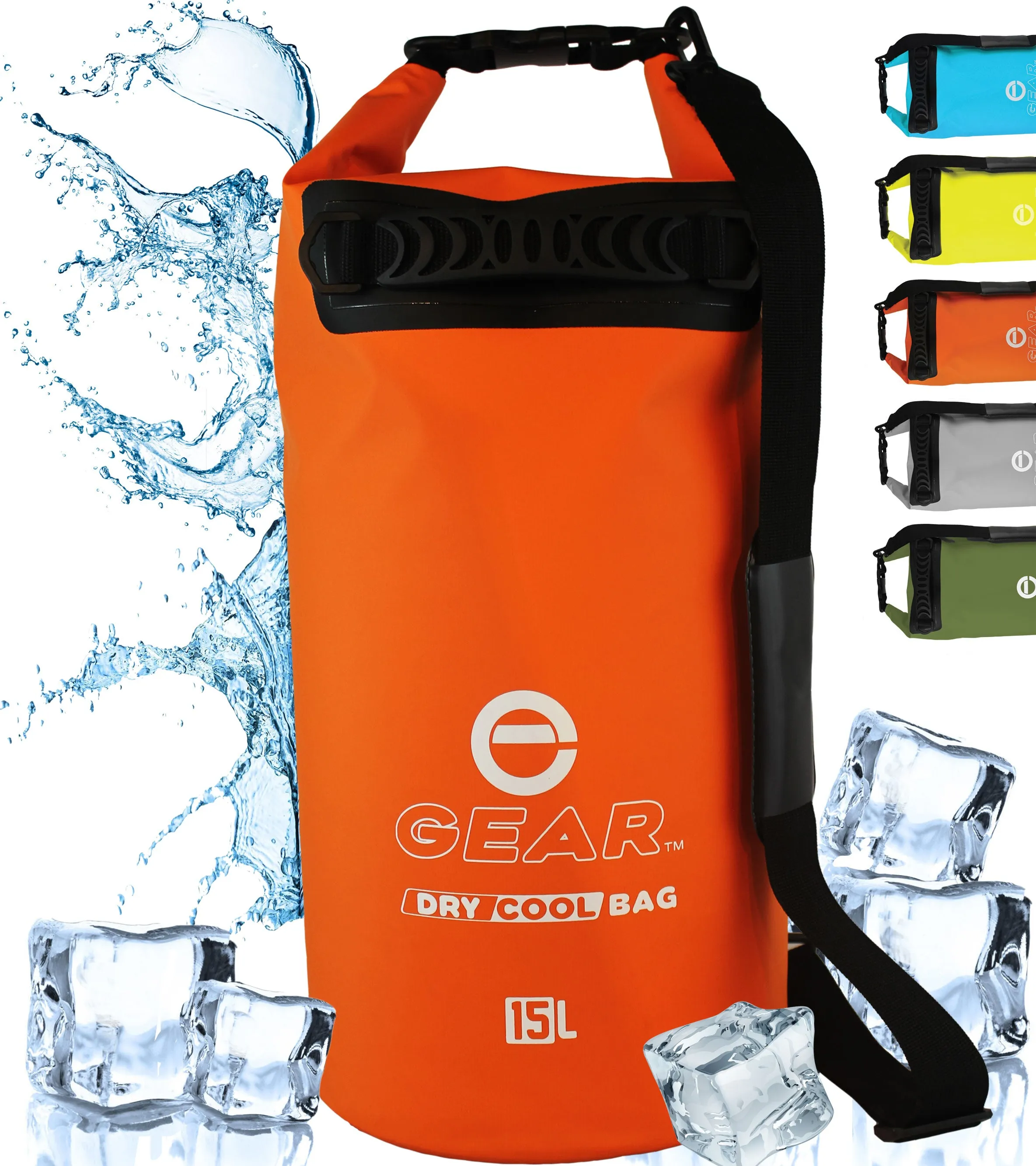 15L - Enthusiast Gear Roll Top Insulated Backpack Cooler Dry Bag – Perfect for Kayaking Fishing Beach Hiking - 15L