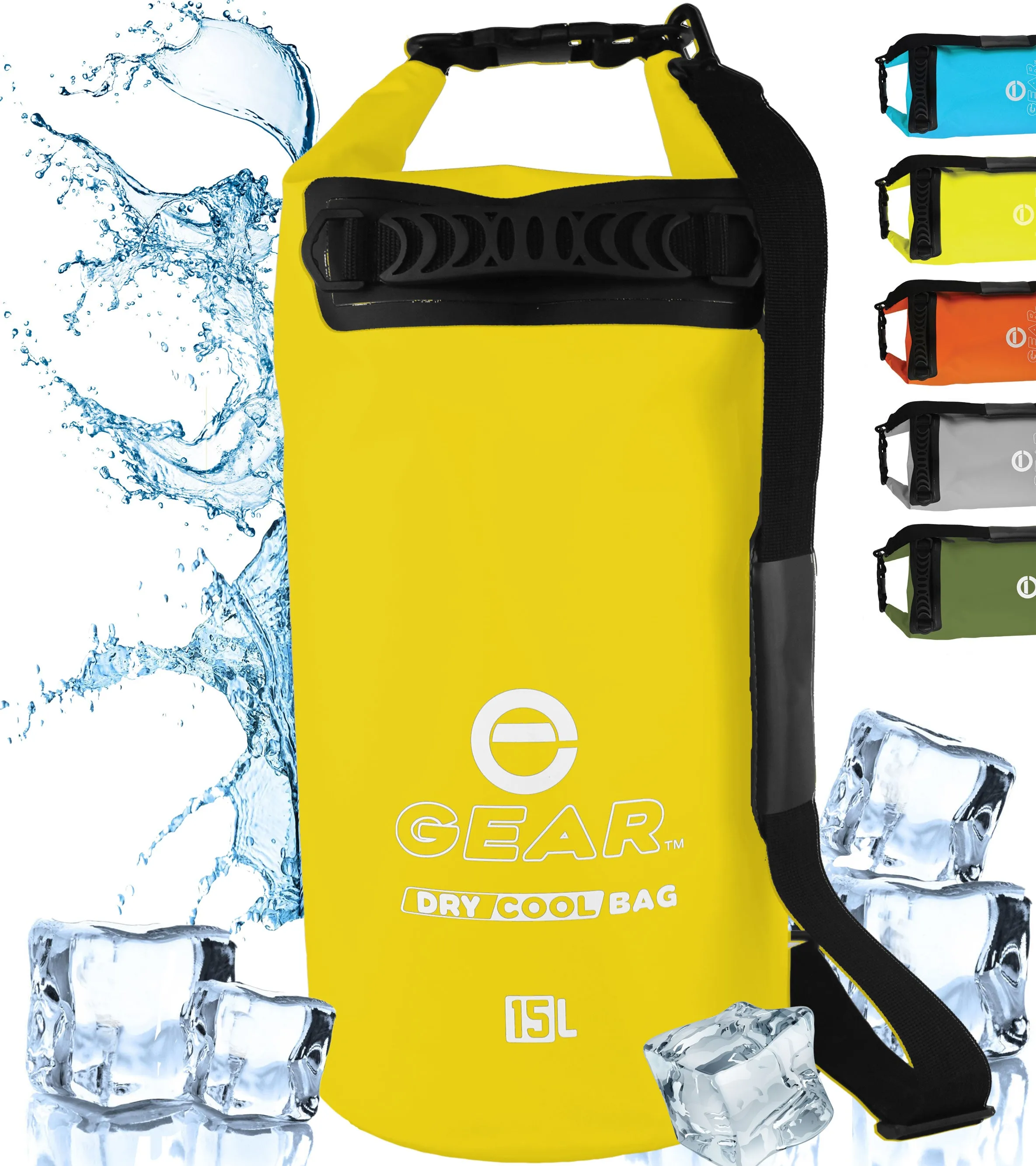 15L - Enthusiast Gear Roll Top Insulated Backpack Cooler Dry Bag – Perfect for Kayaking Fishing Beach Hiking - 15L