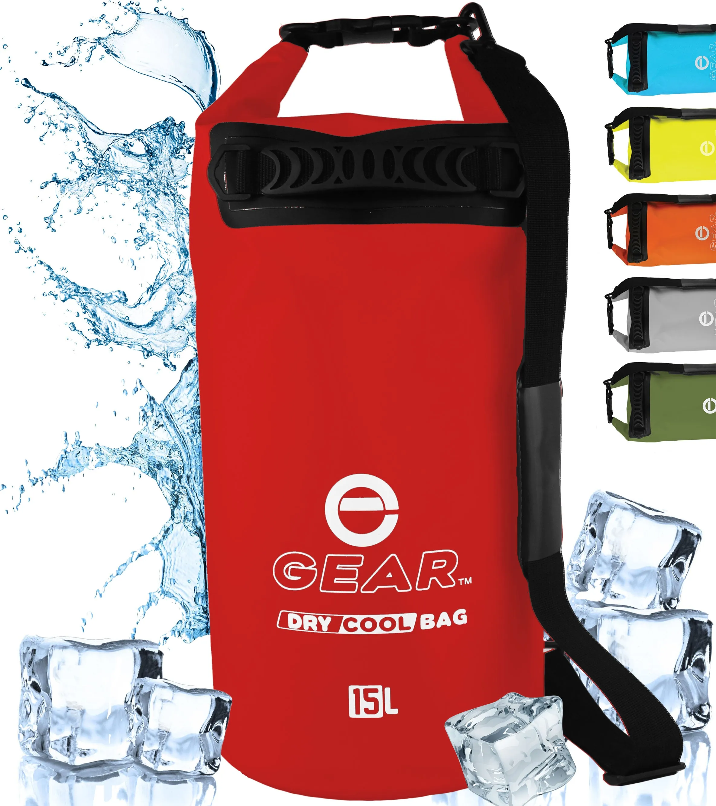 15L - Enthusiast Gear Roll Top Insulated Backpack Cooler Dry Bag – Perfect for Kayaking Fishing Beach Hiking - 15L