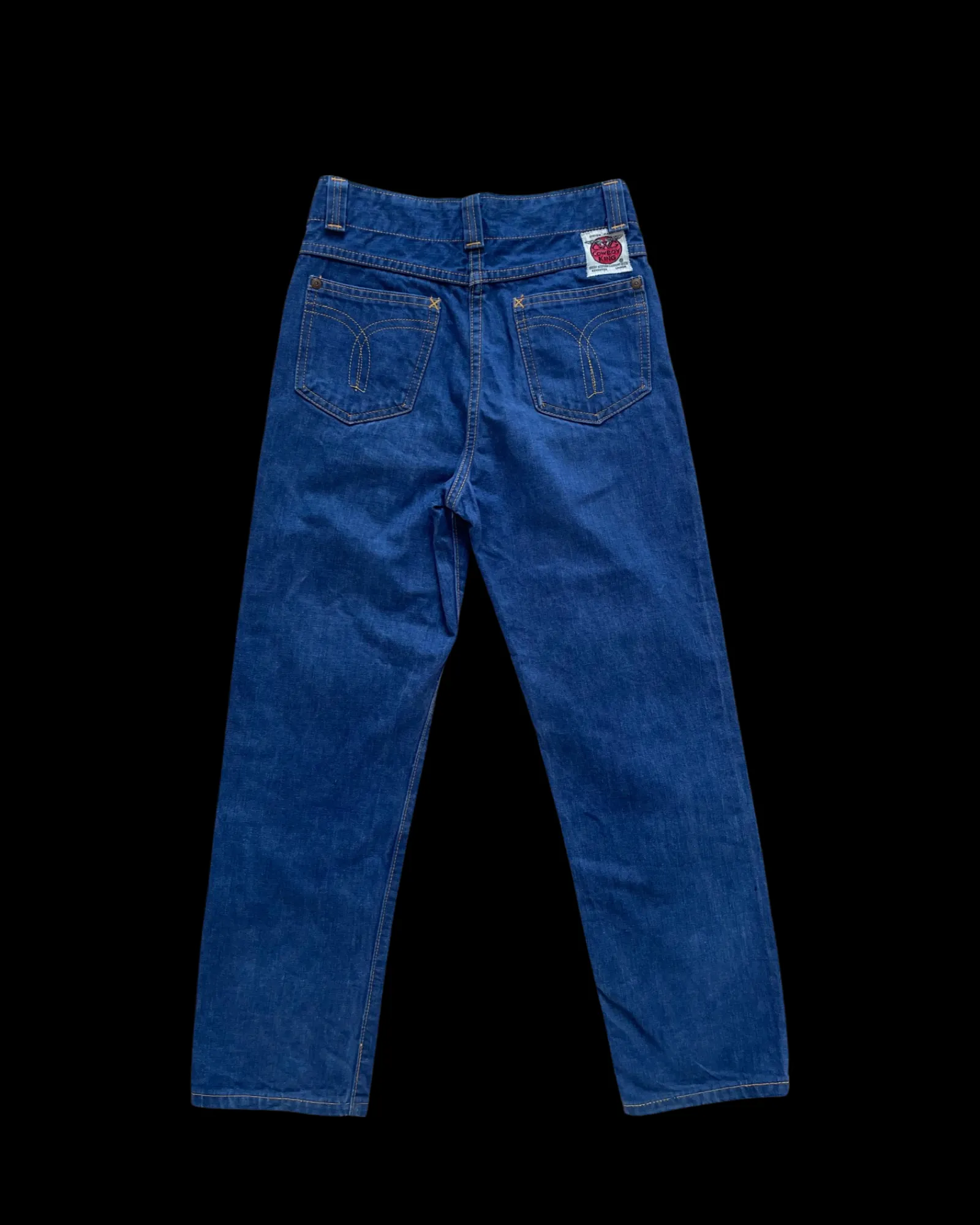 1950s Cowboy King Double Side Button Western Jeans