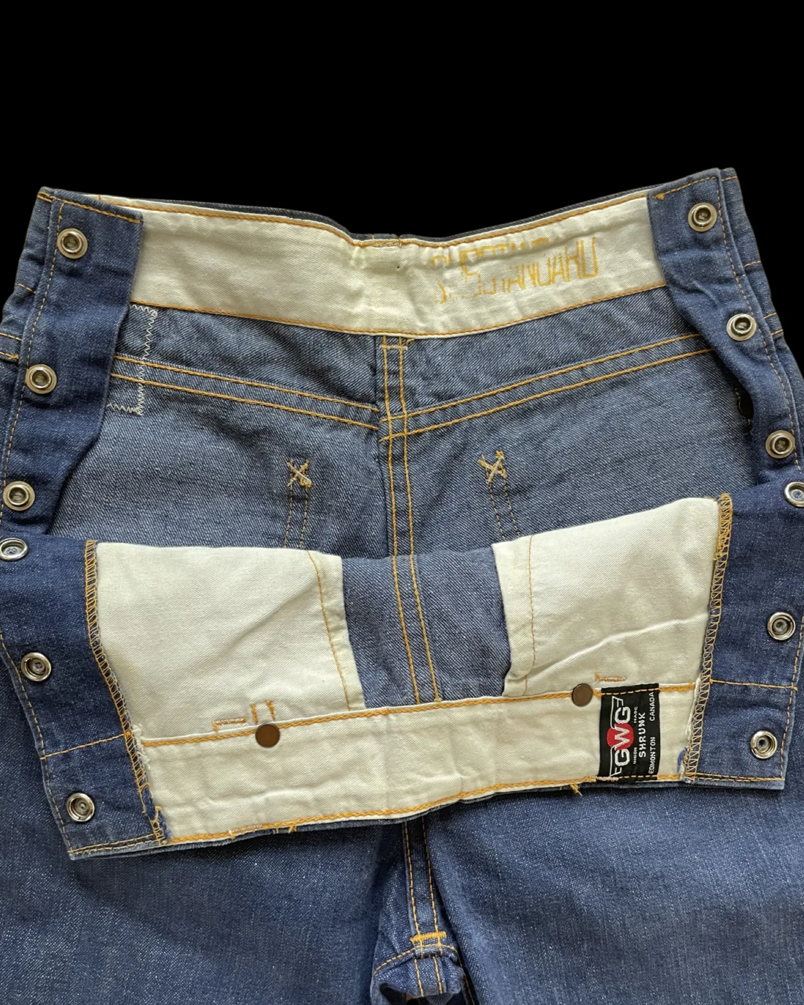 1950s Cowboy King Double Side Button Western Jeans
