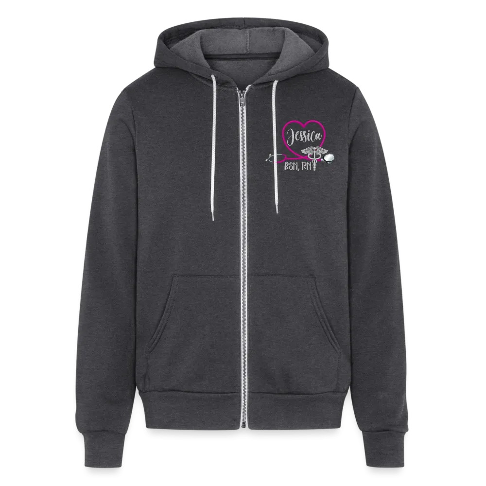 3487586092 Bella   Canvas Unisex Full Zip Hoodie
