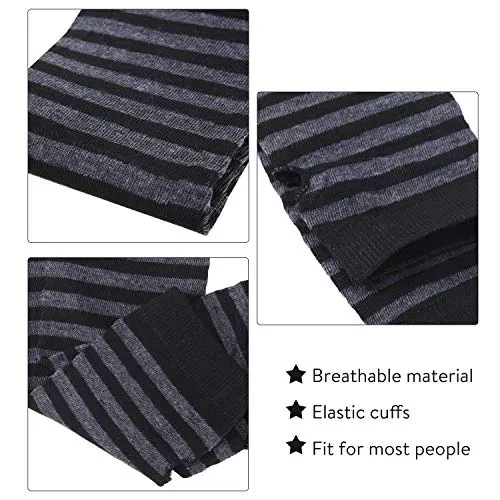 6 Pairs Knit Fingerless Gloves with Thumb Hole