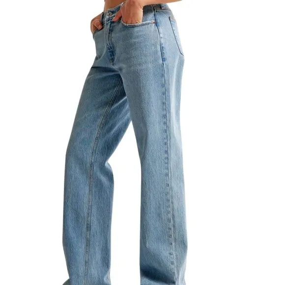 Abercrombie &amp; Fitch 90's Baggy Low Rise Curve Love Jeans Size 29