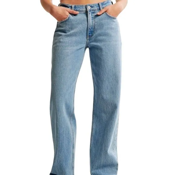 Abercrombie &amp; Fitch 90's Baggy Low Rise Curve Love Jeans Size 29