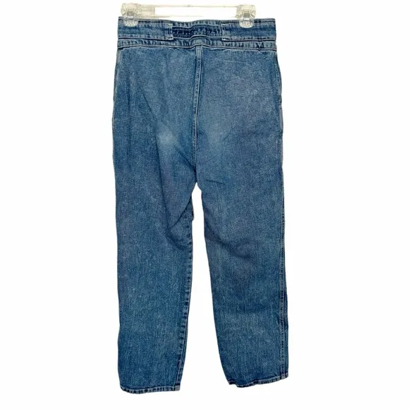 Abercrombie &amp; Fitch Women's Jeans 10R Ultra High Rise Straight 30 Snap Tie Waist