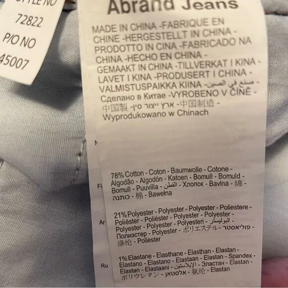 ABrand Urban Outfitters Alice Boot Cut Low Rise Dark Wash Jeans Size 26 NWT