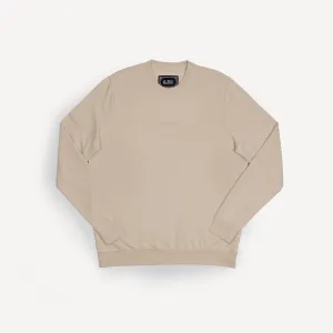 Acid Washed Crewneck Sweatshirt - Oatmeal / Brooklyn