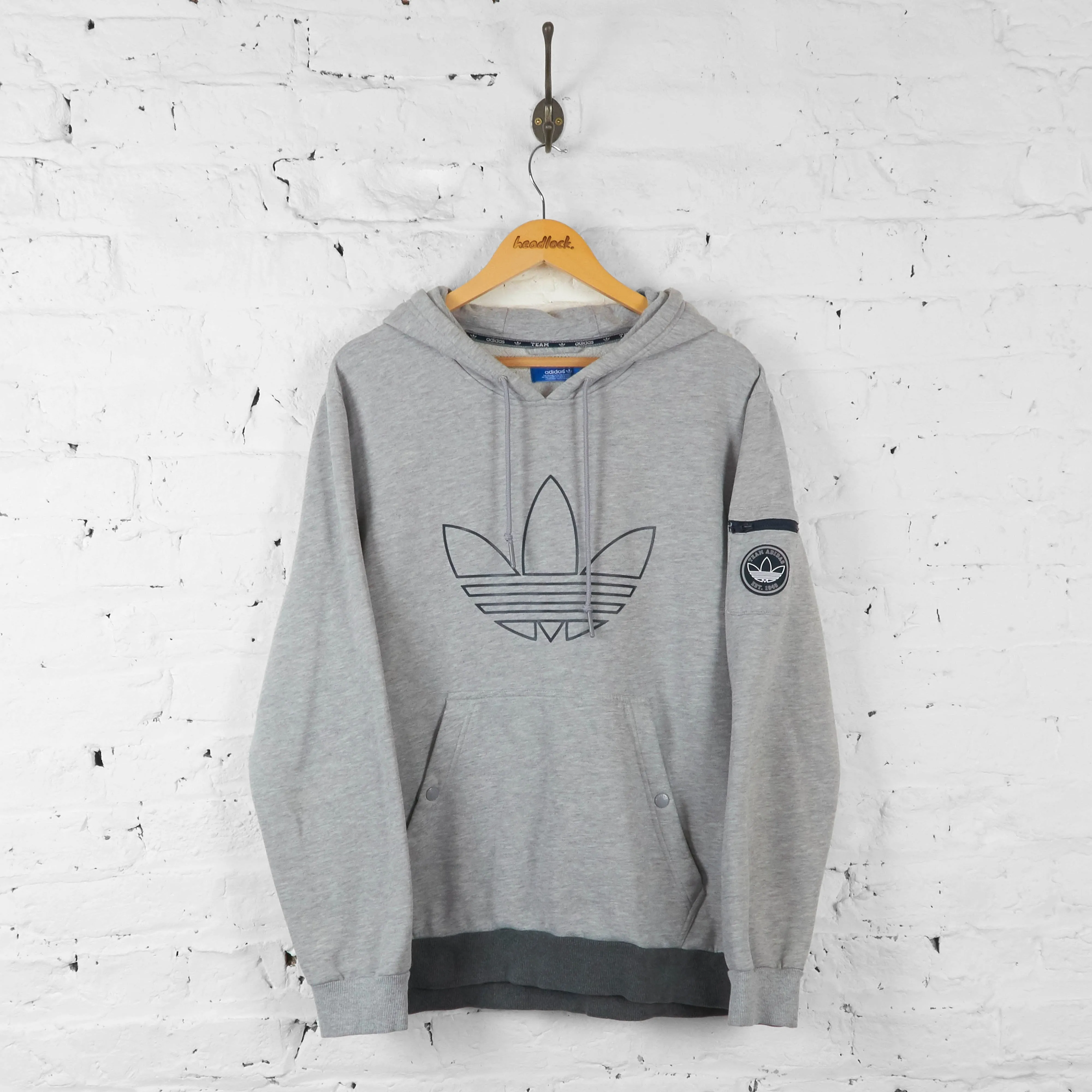 Adidas 90s Hoodie - Grey - XL