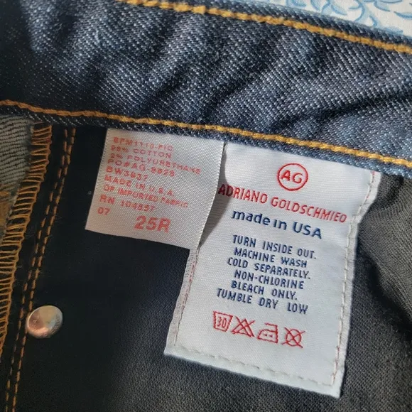 AG Adriano Goldschmied The Stilt Low Rise Skinny Jeans‎ Size 25R