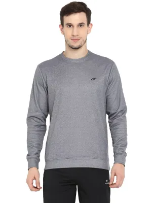 Alcis Men Solid Grey Sweatshirts