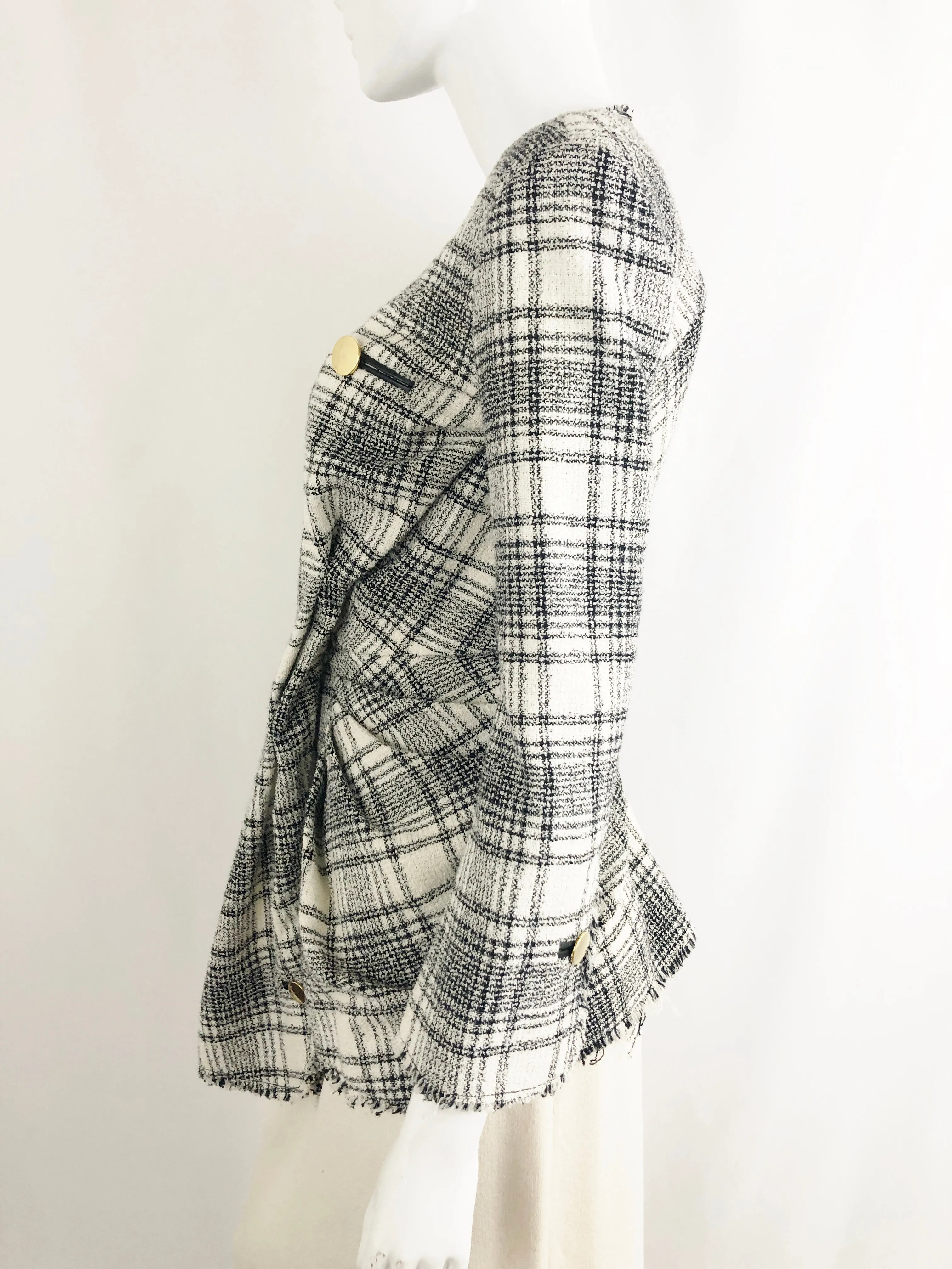 Alexander Wang Leather Trim Jacket Size 2