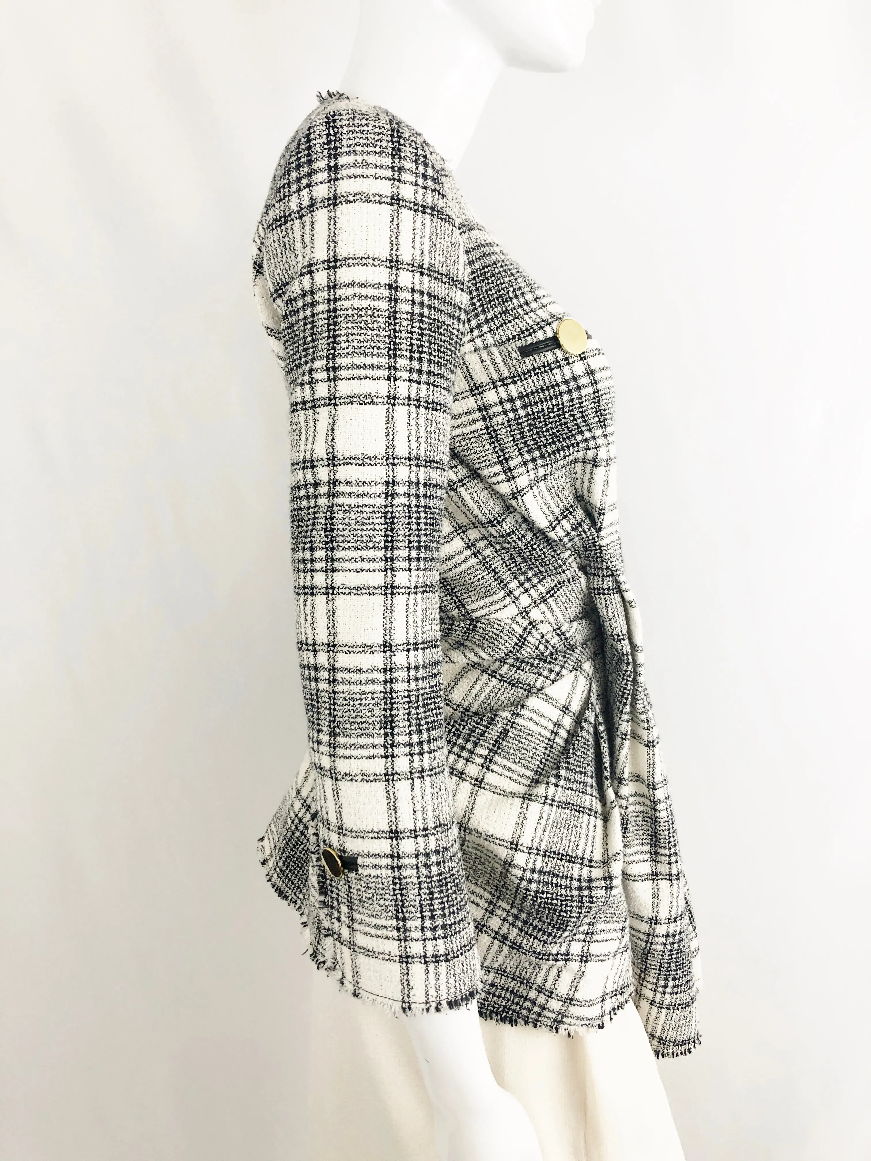 Alexander Wang Leather Trim Jacket Size 2