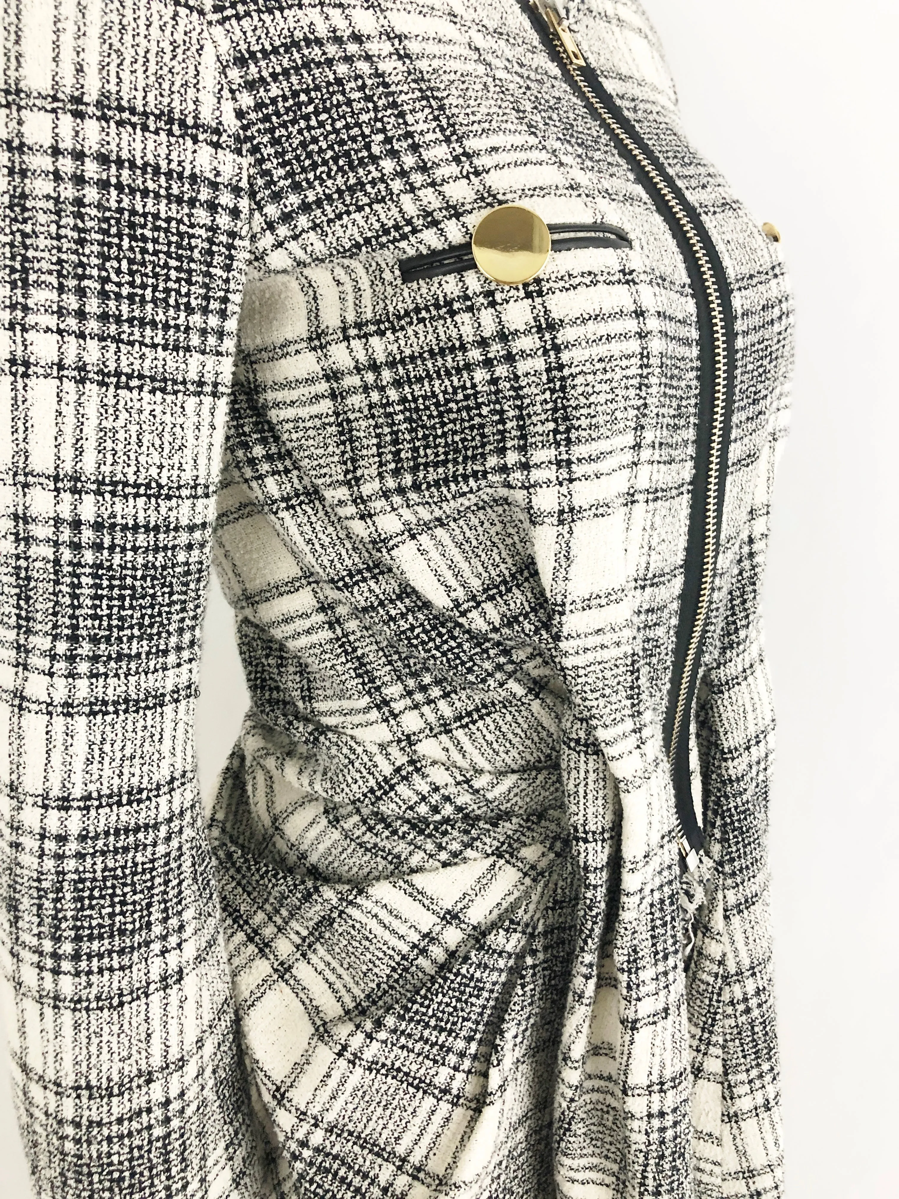 Alexander Wang Leather Trim Jacket Size 2