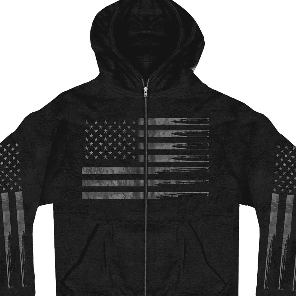 American Bullet Flag Hoodie