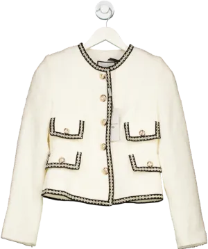 Andiata Cream Lesley Boucle Blazer UK 4