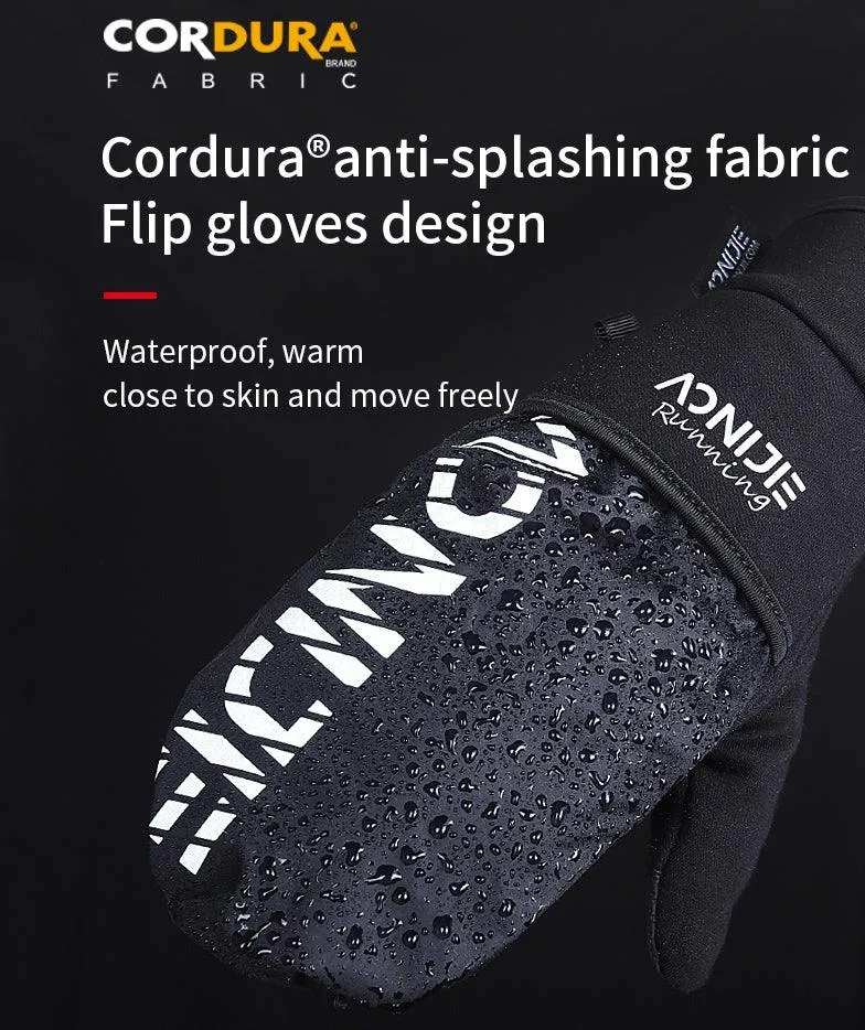 AONIJIE M55 Water/Wind Resistant 2 in 1 Gloves