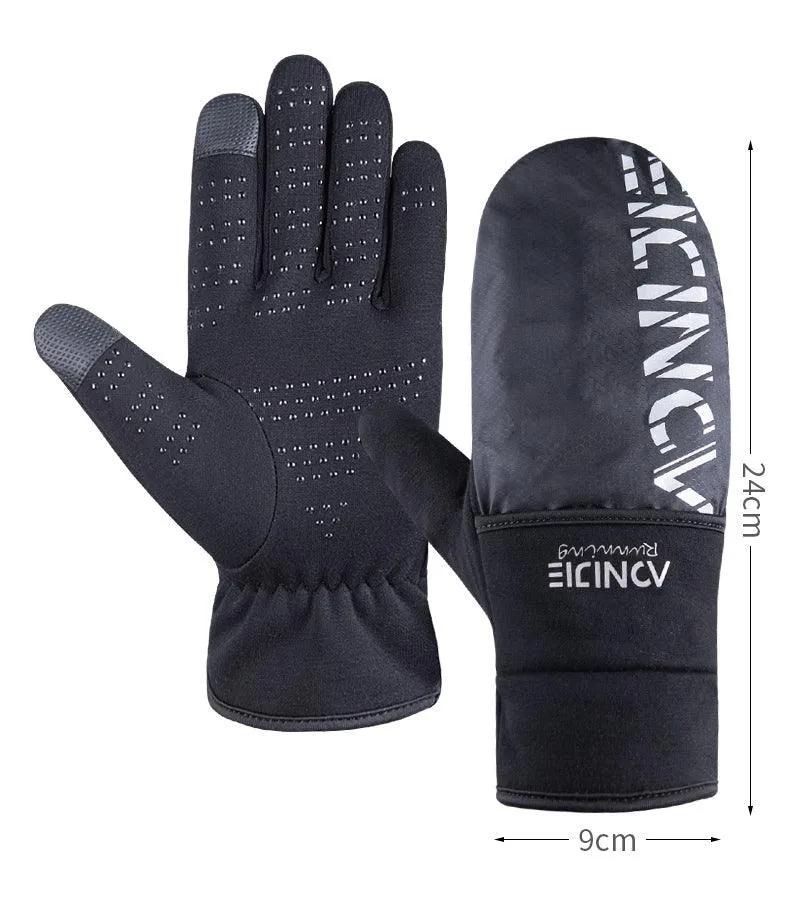 AONIJIE M55 Water/Wind Resistant 2 in 1 Gloves