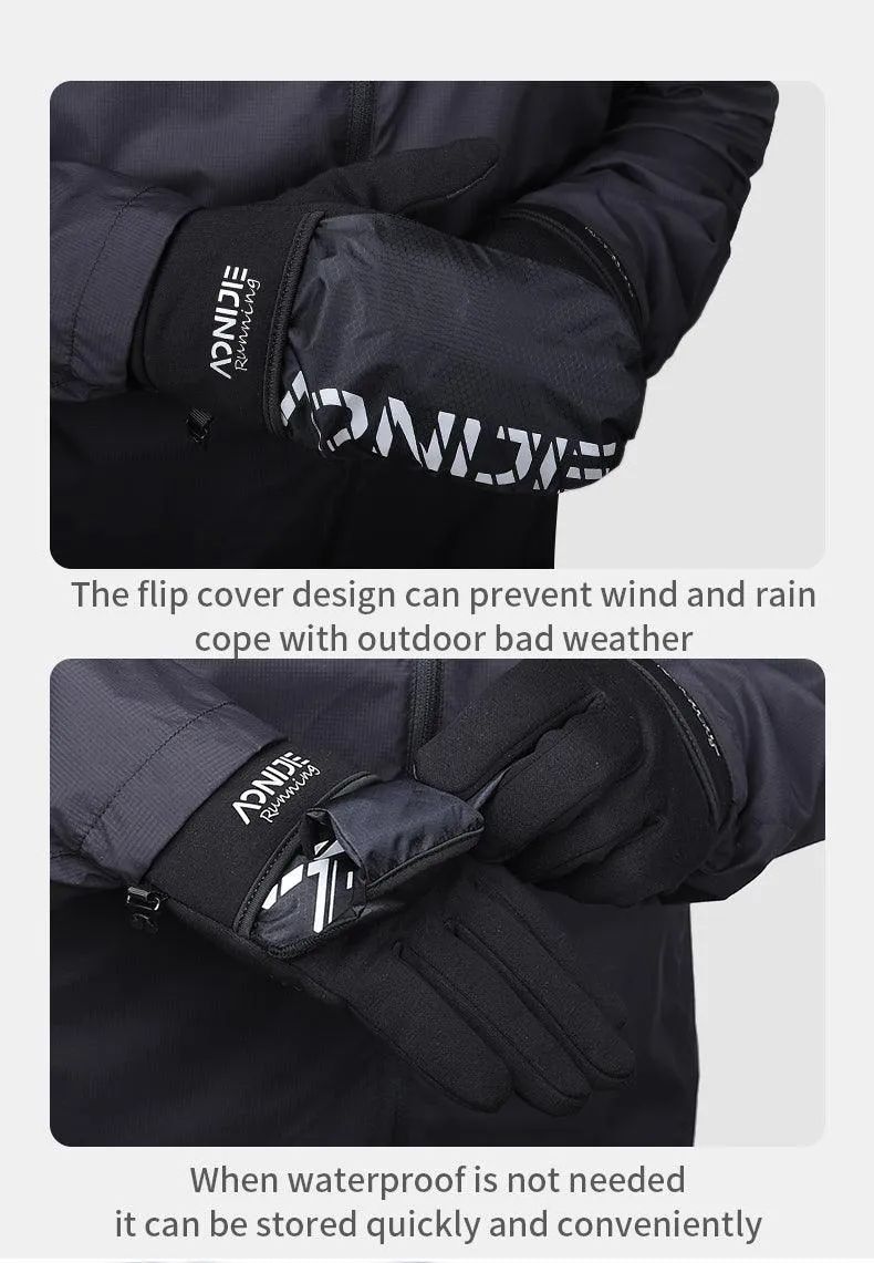 AONIJIE M55 Water/Wind Resistant 2 in 1 Gloves