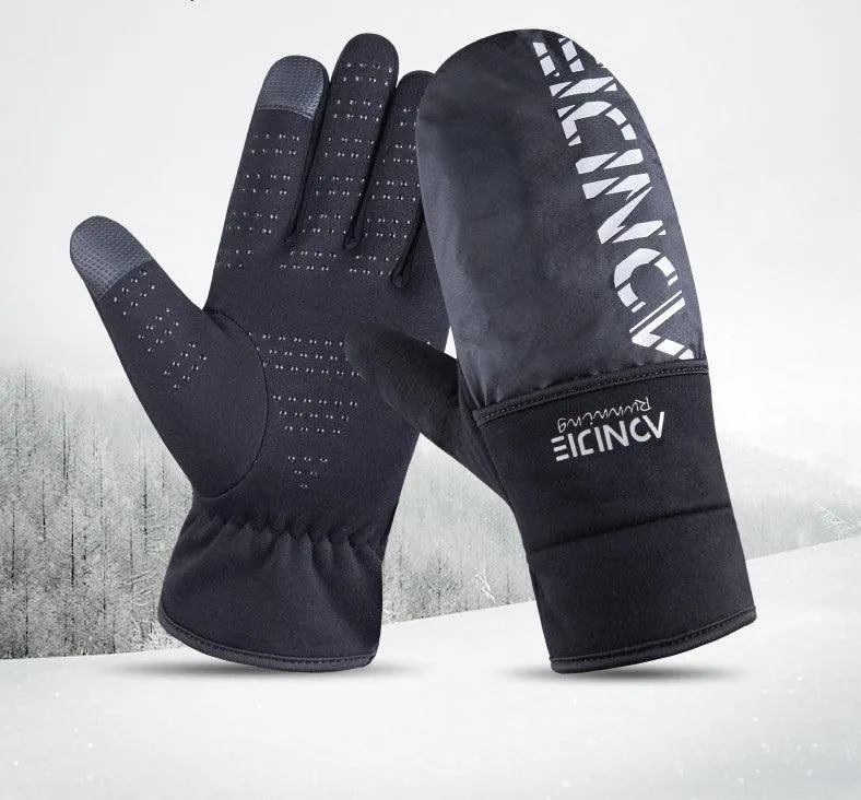 AONIJIE M55 Water/Wind Resistant 2 in 1 Gloves