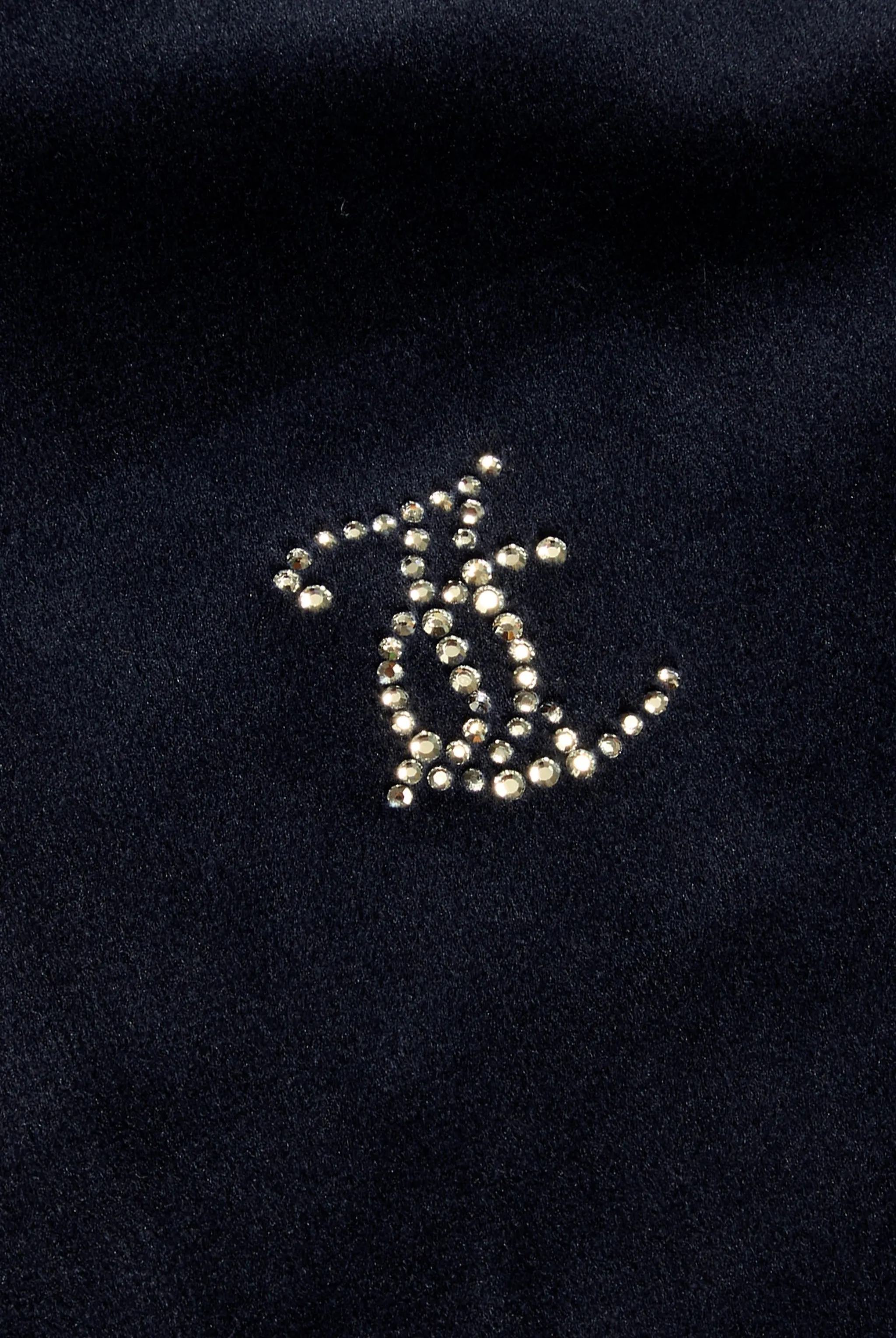 'AQUARIUS' NIGHT SKY DIAMANTÉ VELOUR ZIP-THROUGH HOODIE