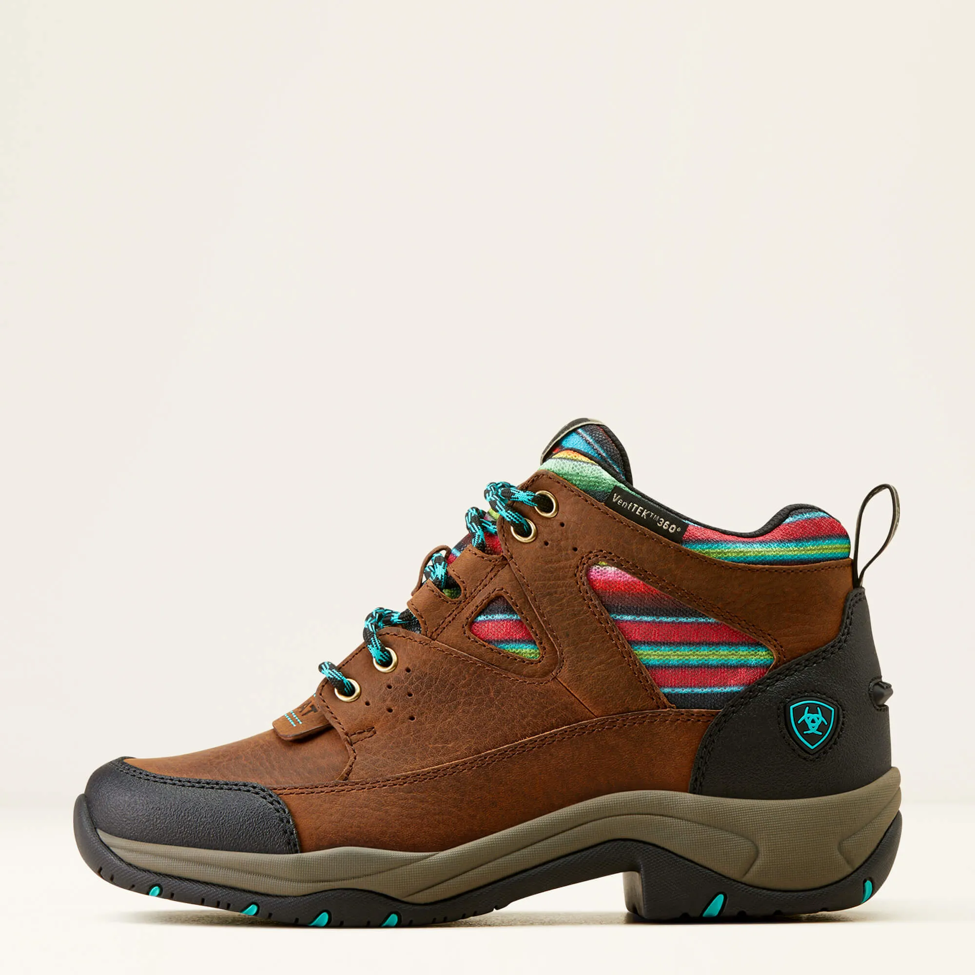 Ariat Ladies Terrain Venttek 360 Arizona Brown Turquoise Serape