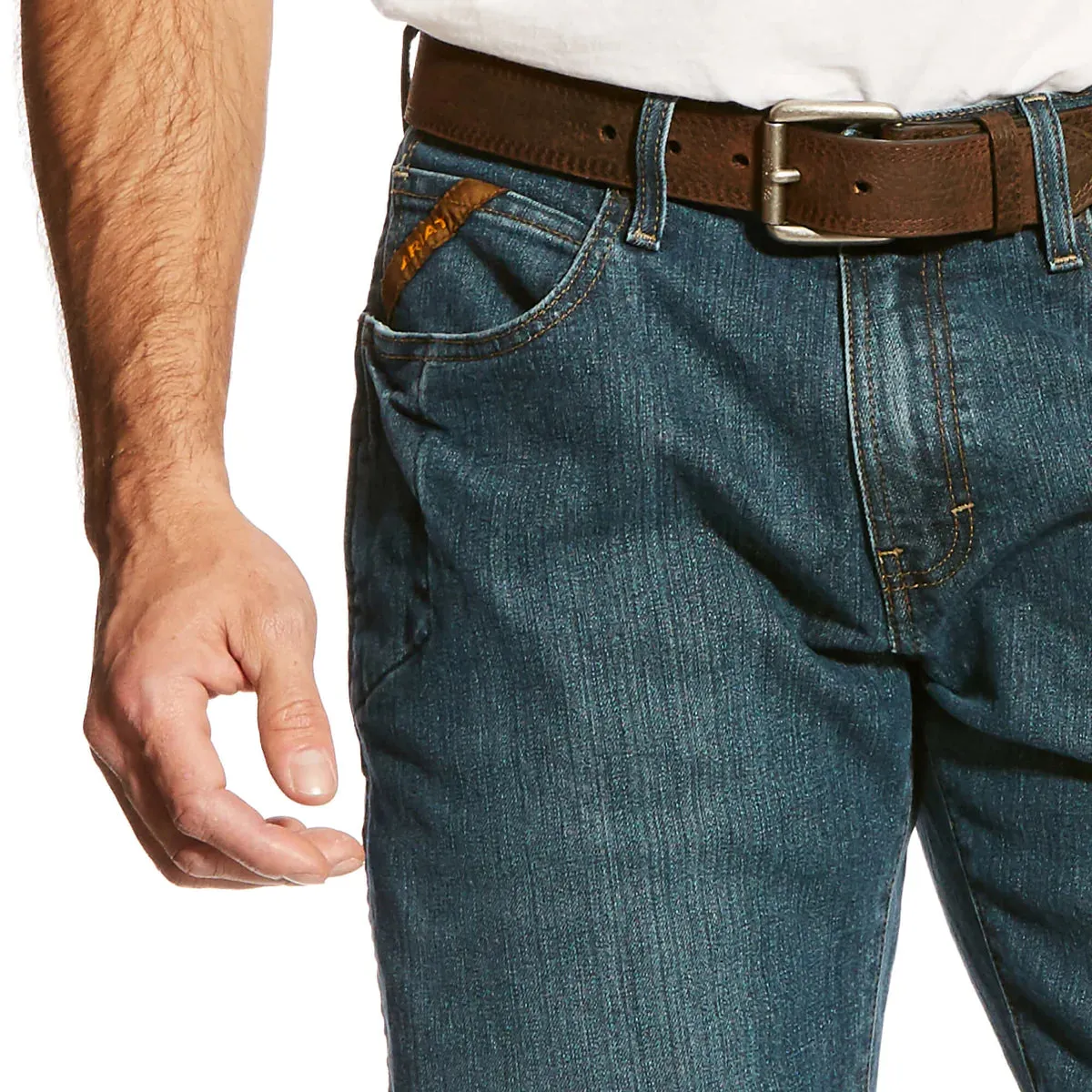 Ariat M4 Rebar Lowrise Mens Jean Carbine Blue