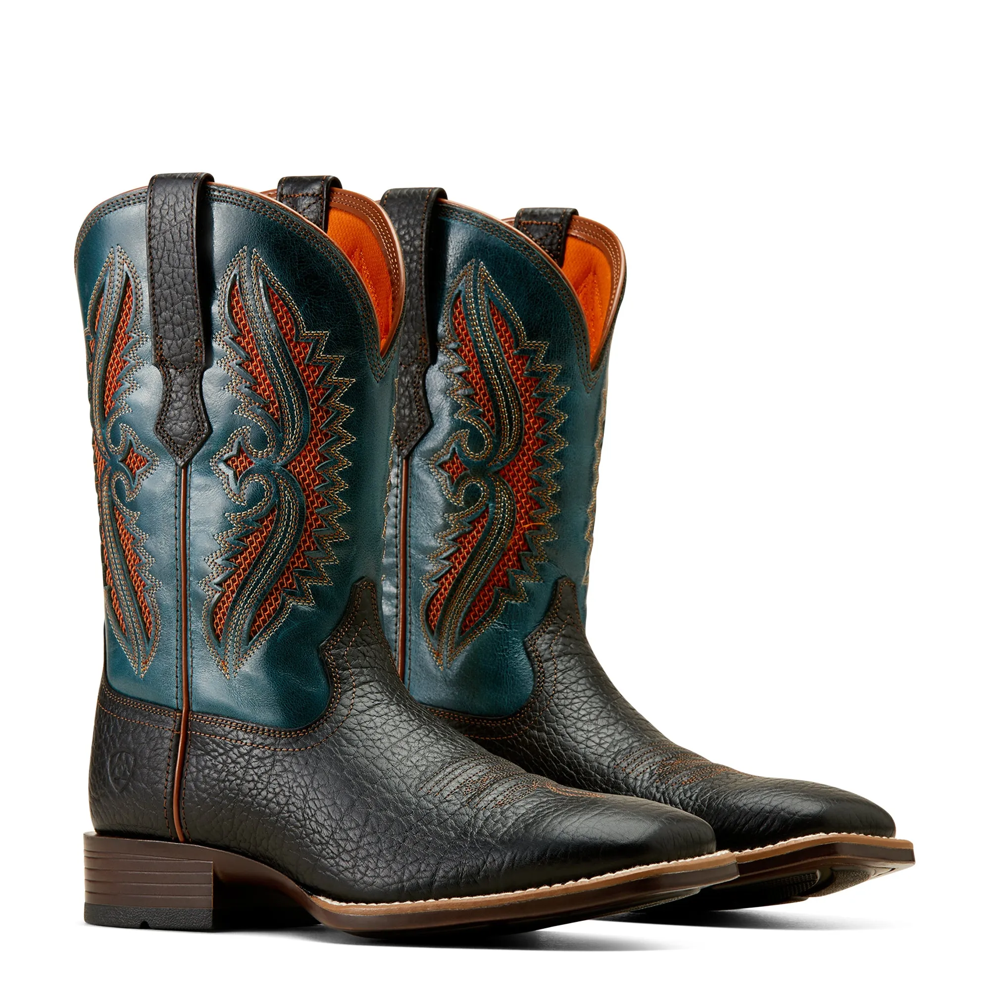 Ariat Mens 10050904 Rowder VentTEK 360 Western Boots in Black/Dark Teal