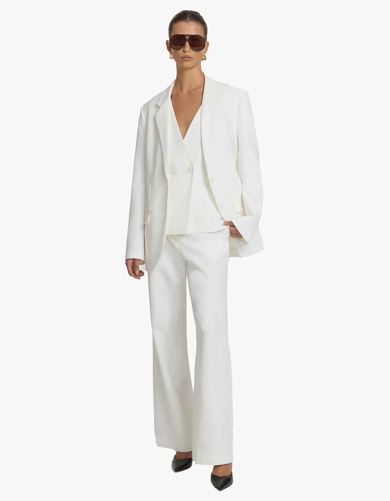 Atonement Blazer - White Wash