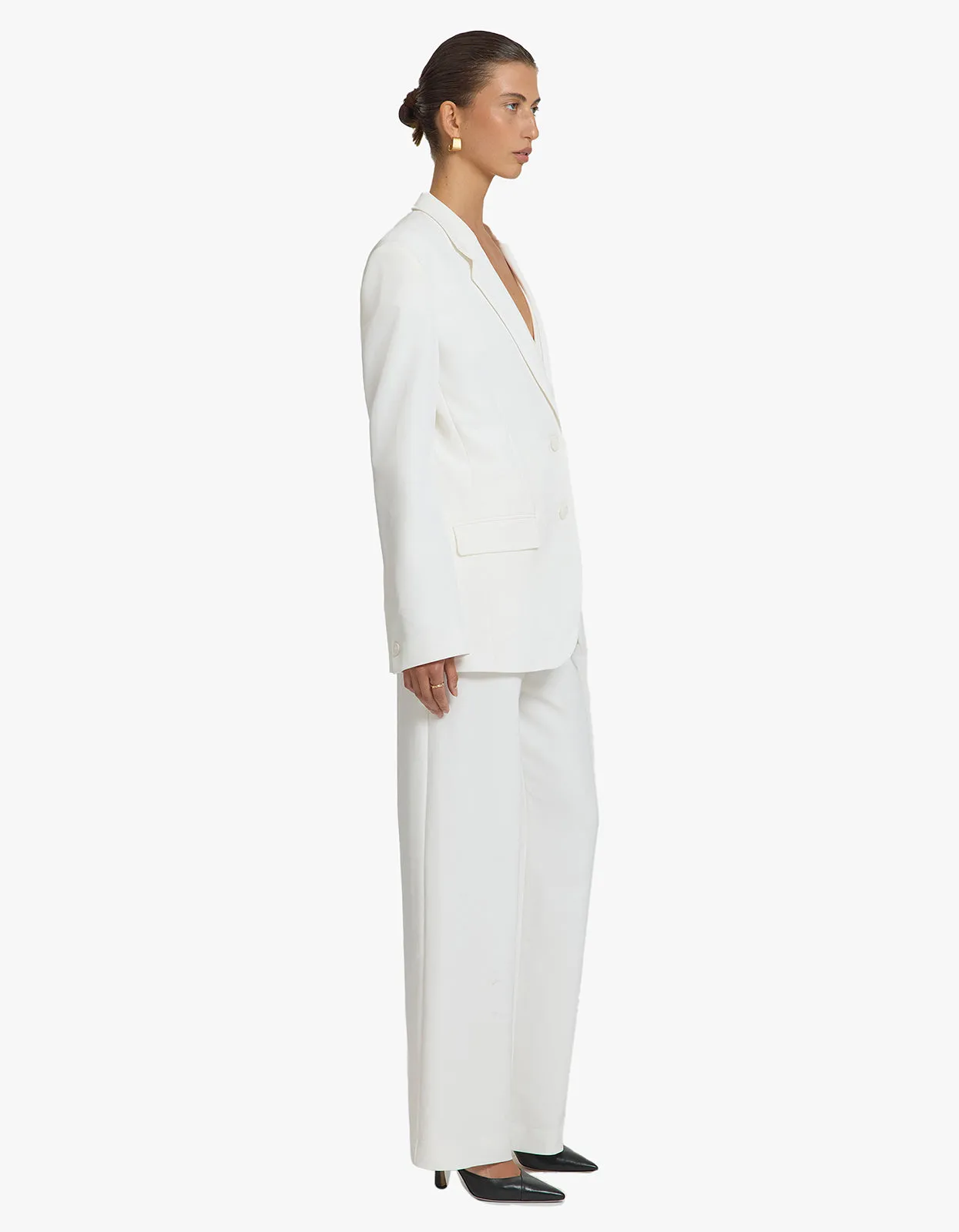 Atonement Blazer - White Wash