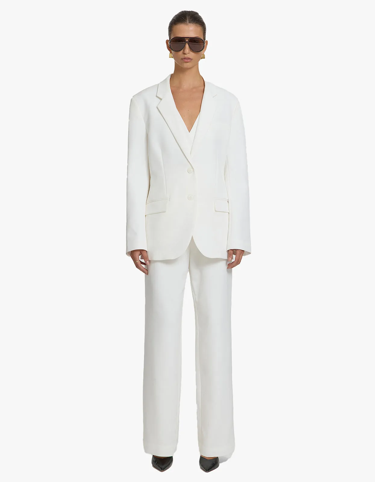 Atonement Blazer - White Wash