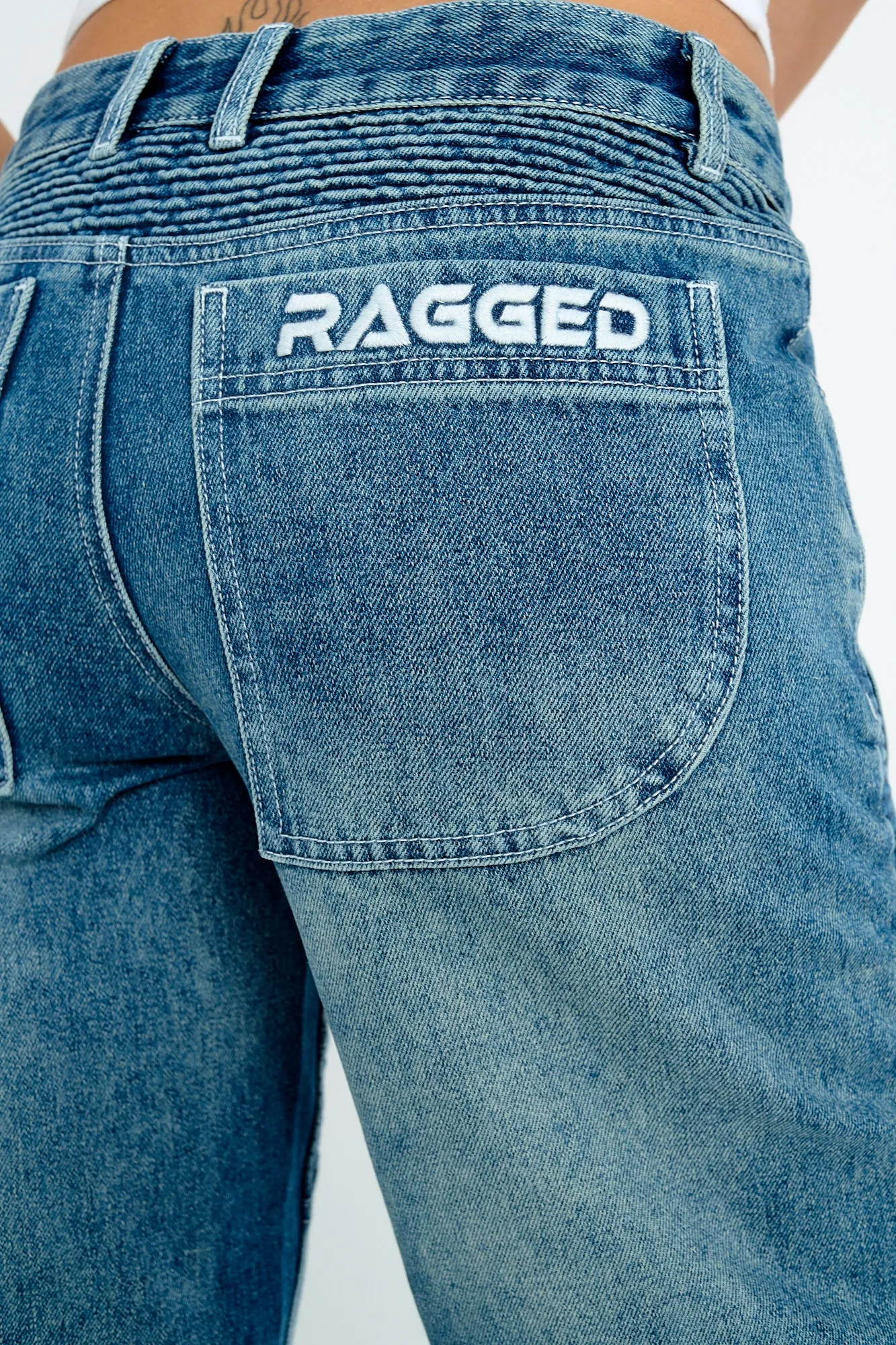 Auto Low Rise Dad Jean