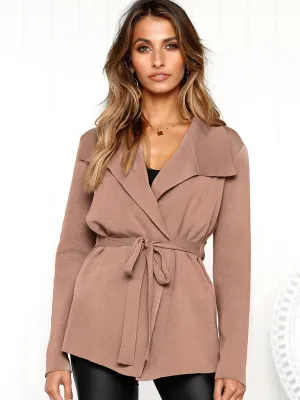 Autumn and Winter Sweater Cardigan Coat Sweater Straps Shirt Women's Clothing