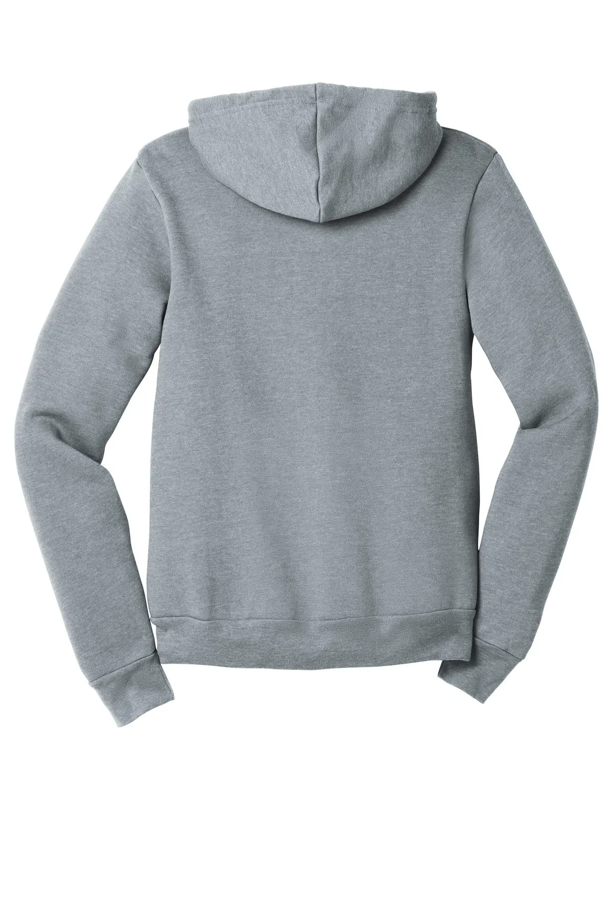 BELLA CANVAS  Unisex Sponge Fleece Full-Zip Hoodie. BC3739 Athletic Heather