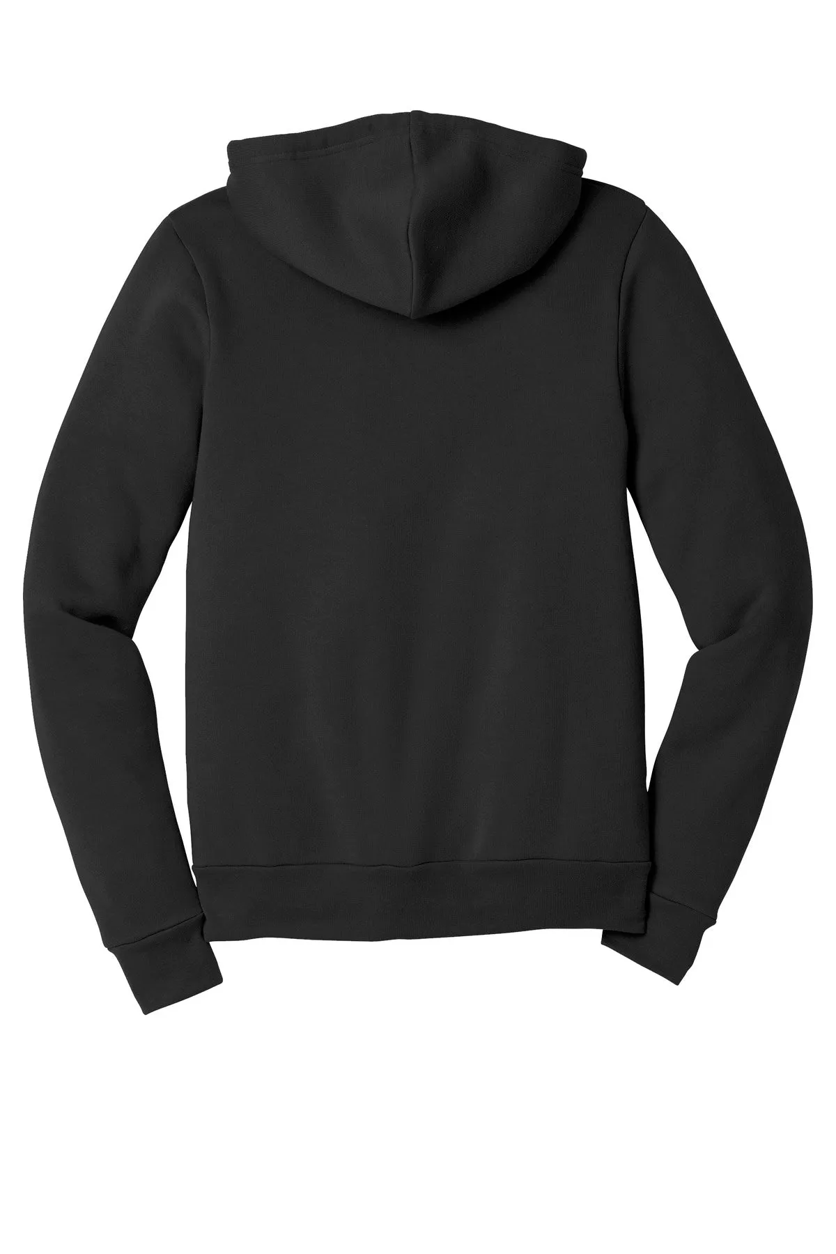 BELLA CANVAS  Unisex Sponge Fleece Full-Zip Hoodie. BC3739 Black