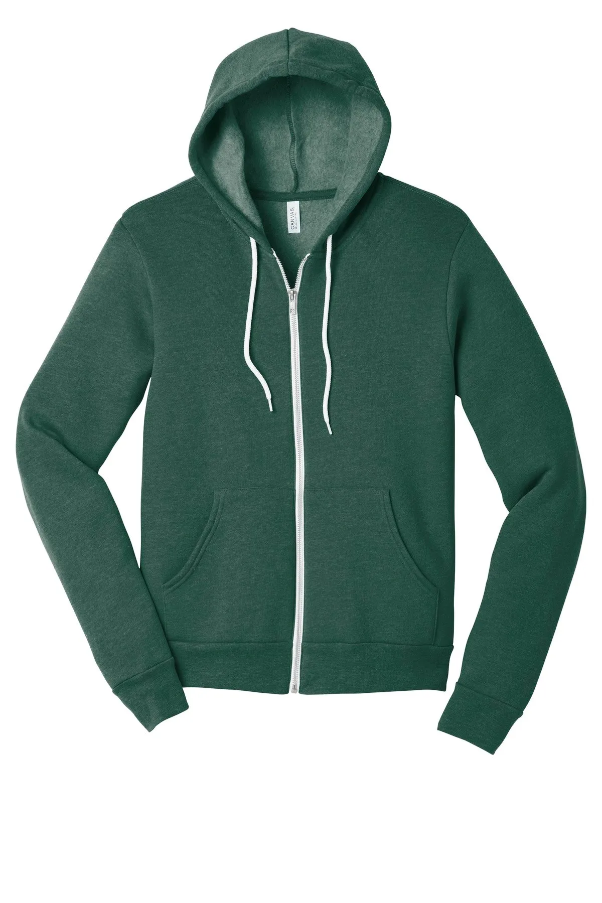 BELLA CANVAS  Unisex Sponge Fleece Full-Zip Hoodie. BC3739 Heather Forest