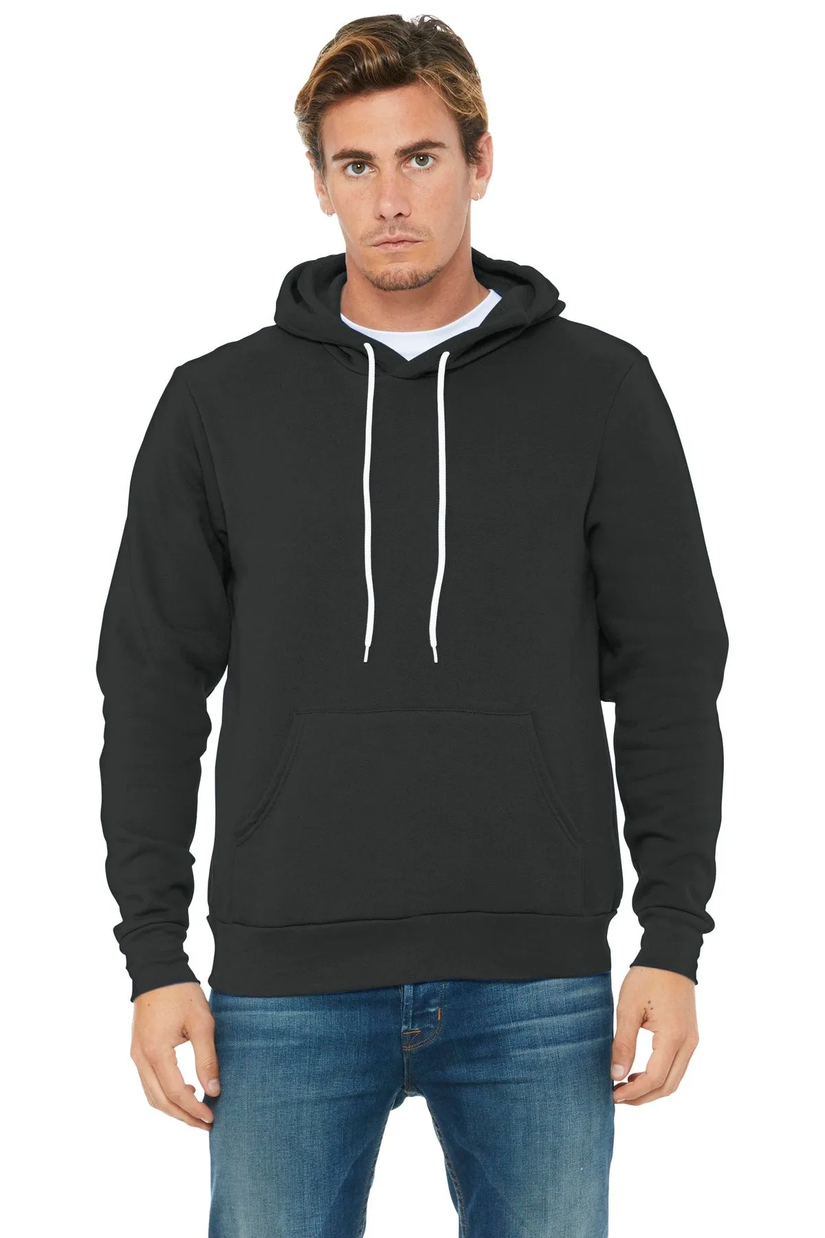 BELLA CANVAS  Unisex Sponge Fleece Pullover Hoodie. BC3719 Dark Grey