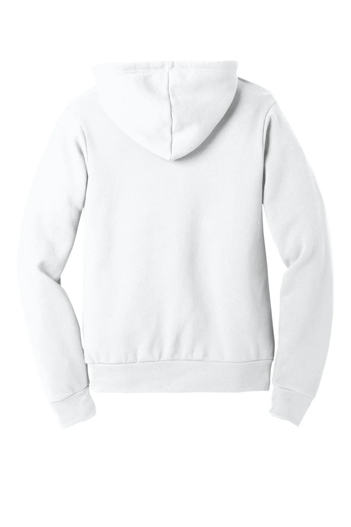 BELLA CANVAS  Unisex Sponge Fleece Pullover Hoodie. BC3719 DTG White