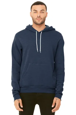 BELLA CANVAS  Unisex Sponge Fleece Pullover Hoodie. BC3719 Heather Navy