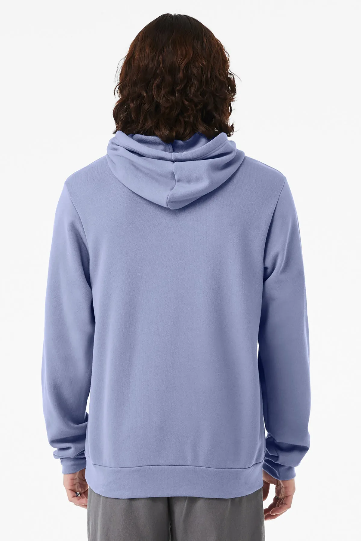 BELLA CANVAS  Unisex Sponge Fleece Pullover Hoodie. BC3719 Lavender Blue