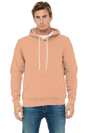 BELLA CANVAS  Unisex Sponge Fleece Pullover Hoodie. BC3719 Peach