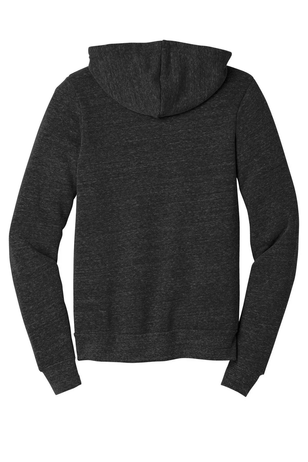 BELLA CANVAS  Unisex Triblend Sponge Fleece Full-Zip Hoodie. BC3909 Charcoal-Black Triblend