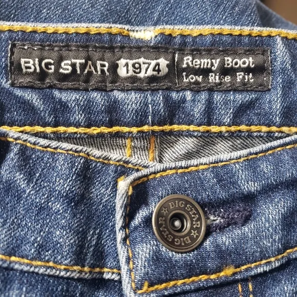 Big Star 1974 NWT Sz 26R Remy Boot Low Rise Jeans