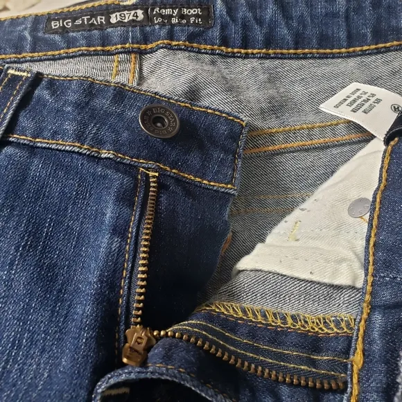 Big Star 1974 NWT Sz 26R Remy Boot Low Rise Jeans